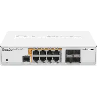 Mikrotik CRS112-8P-4S-IN, Gigabit Ethernet (10/100/1000), Ondersteuning voor Power over Ethernet (PoE)