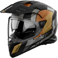 Airoh Bandit Horn, avonturenhelm ,Mat Zwart/Grijs/Bruin/Goud ,L