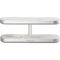 ZENS Quattro Wireless Charger Pro 4 - Draadloos oplaadstation - Geschikt voor Qi2 en MagSafe - Wit