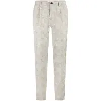 Blue industry De chino met ruitmotief |