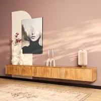 Starfurn zwevend tv meubel madison natural 280 cm