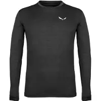 Salewa - Puez Melange Dry L/S Tee - Sportshirt S, zwart