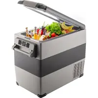 Vevor Auto Koelkast Compressor, 220 V 45 W Auto Koelkast Mini, 55 L Mini Koelkast, Met Batterij Beschermingssysteem En 2 Stroomkabels, Veel Gebruikt Veel Plaatsen, Boot, Vrachtwagen, Auto Enzovoort