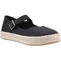Toms Carolina Mary Jane Polyester Vrouwen Zwarte Espadrilles