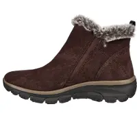 SKECHERS Dames easy going hoge ritslaarzen - Chocolate Brown