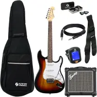 Fazley Classic Series FST118 Sunburst elektrische gitaar starterset