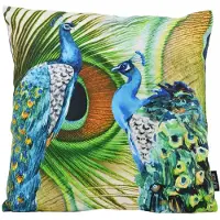 Gek op kussens! Sierkussen blue peacock | 45 x 45 cm | katoen/polyester