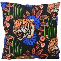 Gek op kussens! Sierkussen tiger style | 45 x 45 cm | katoen/polyester