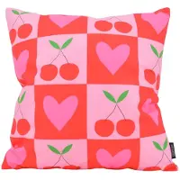 Gek op kussens! Sierkussen Cherry Heart | 45 x 45 cm | Katoen/Polyester