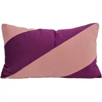 NOVÉE Sierkussen velvet swirl oudroze / aubergine | 30 x 50 cm | polyester