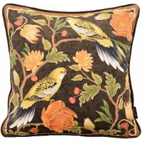 NOVÉE Sierkussen velvet iris bird | 45 x 45 cm | velvet/polyester