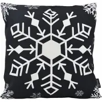 Gek op kussens! Sierkussen zwart-wit kerst #1 | 45 x 45 cm | katoen/polyester