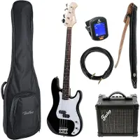 Fazley Classic Series FPB118 Black basgitaar starterset