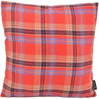 Gek op kussens! Sierkussen kerst tartan | 45 x 45 cm | viscose/polyester