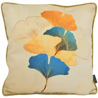 NOVÉE Sierkussen velvet ginkgo #1 | 45 x 45 cm | velvet/polyester