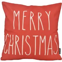 Gek op kussens! Sierkussen red christmas | 45 x 45 cm | katoen/linnen
