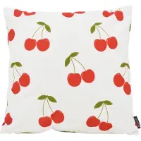 Gek op kussens! Sierkussen red cherry | 45 x 45 cm | katoen/polyester