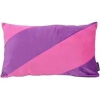 NOVÉE Velvet swirl paars/roze | 30 x 50 cm | kussenhoes | fluweel/polyester
