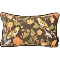NOVÉE Sierkussen velvet iris bird | 30 x 50 cm | velvet/polyester