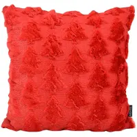 NOVÉE Sierkussen furry xmas tree | 45 x 45 cm | polyester
