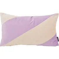 NOVÉE Sierkussen velvet swirl lila/crème | 30 x 50 cm | fluweel/polyester