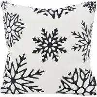 Gek op kussens! Sierkussen zwart-wit kerst #2 | 45 x 45 cm | katoen/polyester