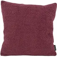 Gek op kussens! Sierkussen teddy burgundy | 45 x 45 cm | polyester
