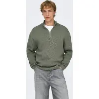 Only & Sons Trui 'ONSTing' grijs gemêleerd