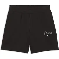 Puma Sportbroek 'Essentials Script' zwart / wit