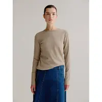 Josephine & Co Laurens Top Light Khaki Size: XL | Long-Sleeved Tops Outlet | Dames | Bruin