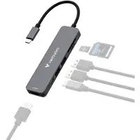 Verbatim USB-C Essentials Multiport Hub 6 poorten met kaartlezer