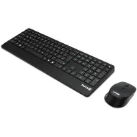 Wortmann AG Desktop 4000 Wireless AES (DE) Set met toetsenbord en muis Radiografisch Numeriek toetsenbord, Multimediatoetsen QWERTZ, Duits Zwart