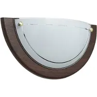 QAZQA mesiac - Klassieke Wandlamp voor binnen - 1 lichts - L 31 cm - Bruin - Woonkamer | Slaapkamer