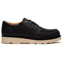 Timberland Heren Zwarte leren schoenen Britton Mills (50), Leer, Plat, Veters, Casual TB0A43JGW021
