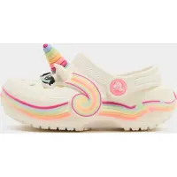Crocs Open schoenen 'Classic IAM Unicorn Lights' beige / lichtblauw / pink / zwart