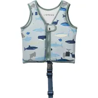 Liewood Zwemvest - 11-15 kg - Dove - Shark/Dove Blue - - OneSize - Zwemvesten