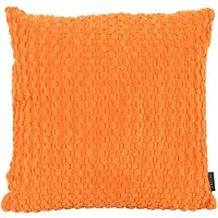 NOVÉE Sierkussen corduroy knit oranje | 45 x 45 cm | polyester