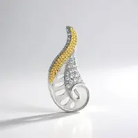 Cavill - Zilveren Hanger - 925 Sterling Zilver - 0,55 Ct Cambodjaanse Zirkonen - Elegant Rond Slijpsel - Monosono Collectie Sieraad