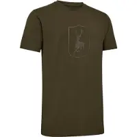 Deerhunter Bamboe T-shirt Outdoor T-shirt Scandinavisch T-shirt Sneldrogend Groen Maat 2XL