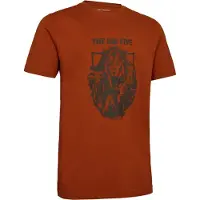 Deerhunter Weston T-shirt Outdoor T-shirt Scandinavisch T-shirt Korte mouw Oak Rust Maat XL