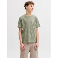 Jack & Jones JUNIOR T-shirt met backprint groen Jongens Katoen Ronde hals - maat 128