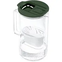 Wessper 2L glazen waterfilterkan filterslijtage-indicator, compatibel met Brita Maxtra, Maxtra+ en + filters. - Groen