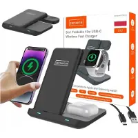 Zenwire Draadloze oplader - 3-in-1 - USB-C - Inductieve oplader voor telefoons - geschikt voor smartphones en smartwatches