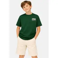 Cars T-shirt donkergroen Jongens Katoen Ronde hals Printopdruk - maat 140
