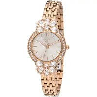 Invicta Wildflower 69109 Dames Horloge - Quartz Uurwerk - Roestvrij Staal met zilveren Wijzerplaat - 30mm
