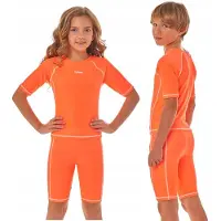 Zagano - Badpak unisex kinderen - Maat 104 - Sneldrogende - Sport zwempak - Strandpak kinderen