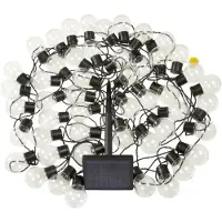 SMART GARDEN GloBulb LED lichtketting op zonne-energie, 40 lampjes, IP44, helder / transparant, Kunststof
