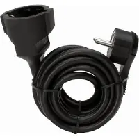 Kopp 143705086 Stroom Verlengkabel Zwart 5.00 m H05VV-F 3G 1,5 mm²