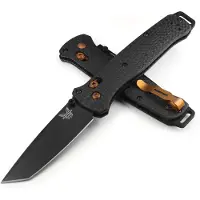 Benchmade Bailout S90V Black Cerakote vouwmes, Carbon Fiber