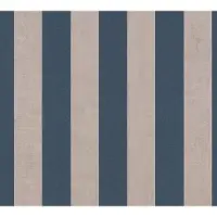 Living Walls STREPEN BEHANG | Klassiek - Blauw Grijs Crème - Anna D'Andrea